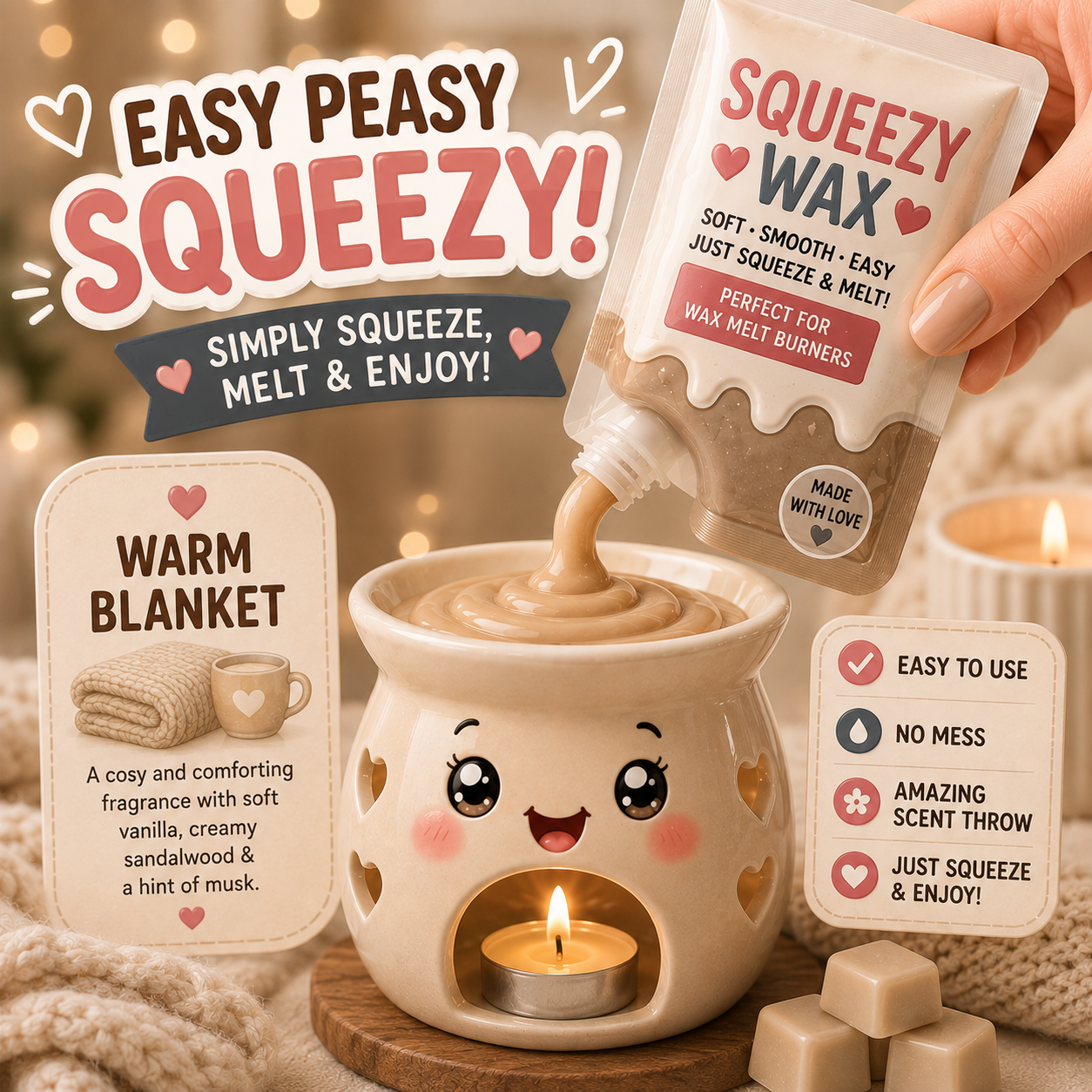 Warm Blanket Squeezy Wax