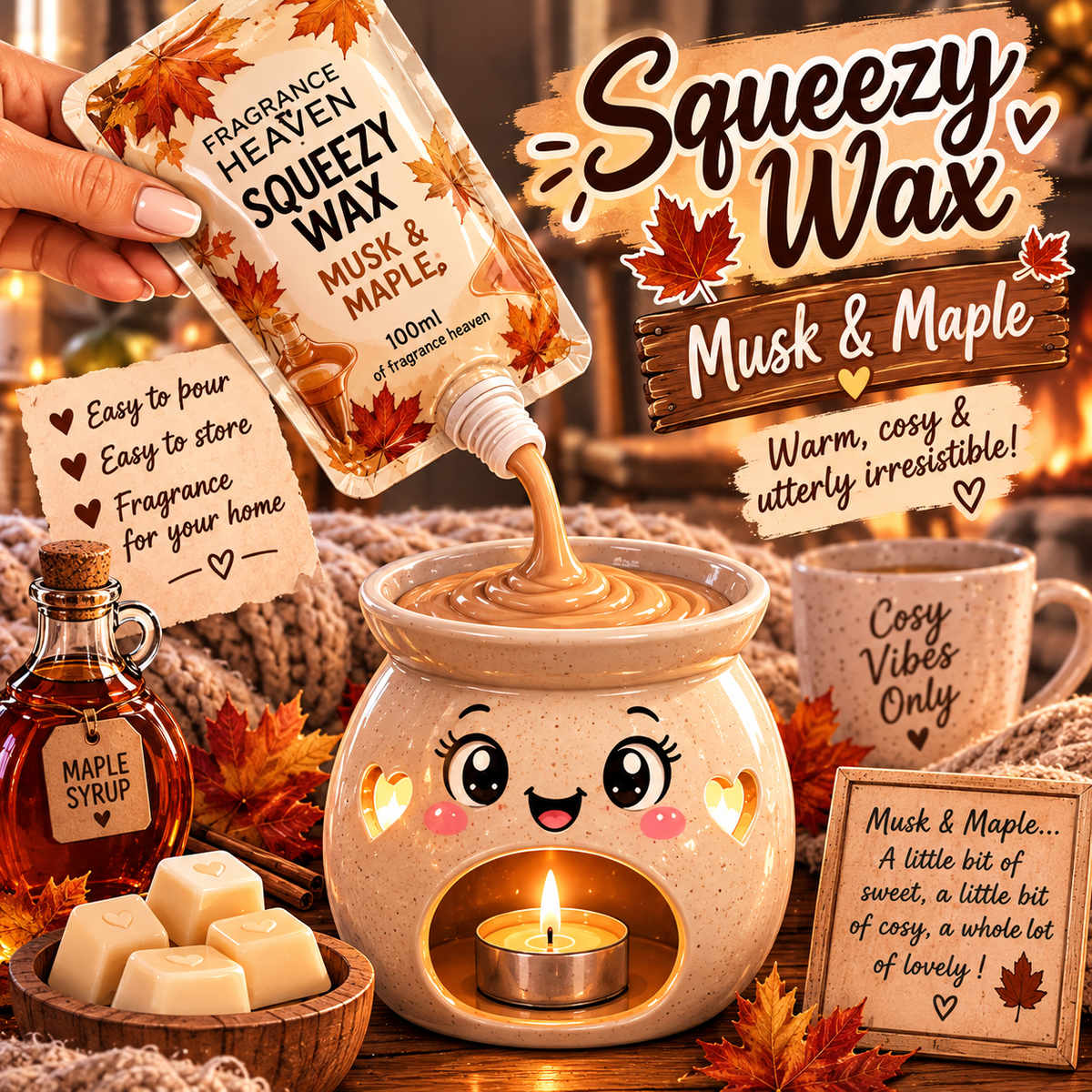 Musk & Maple Squeezy Wax