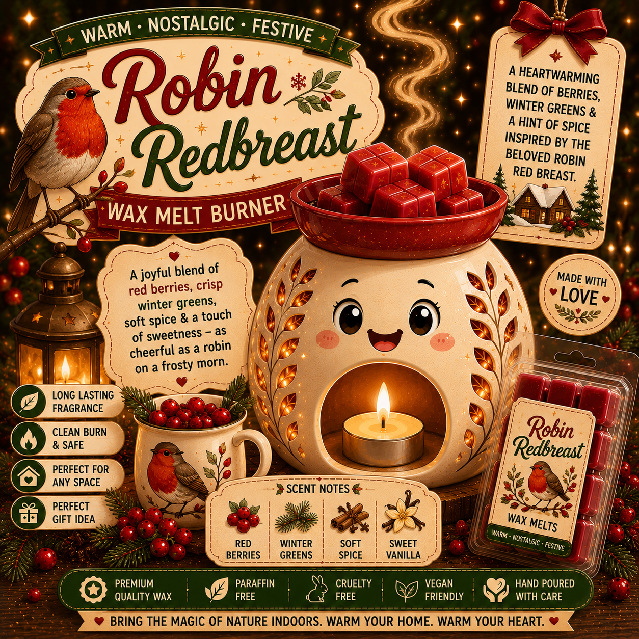 Robin Redbreast Wax Melt