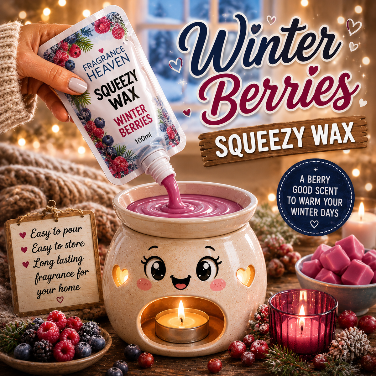 Winter Berries Squeezy Wax
