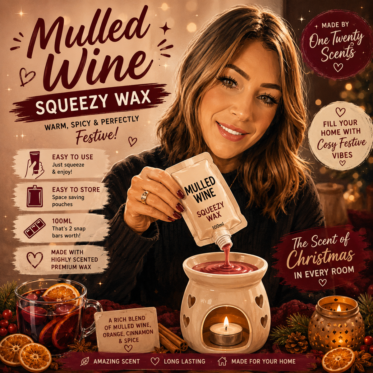 Mulled Wine Squeezy Wax