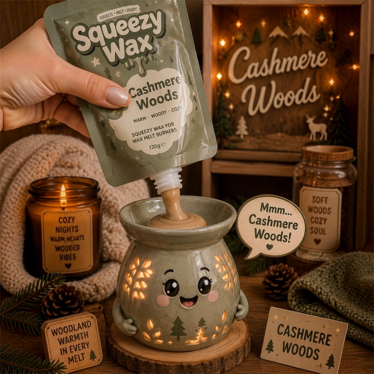 Cashmere Woods Squeezy Wax