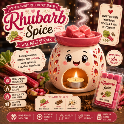 Rhubarb Spice Wax Melt