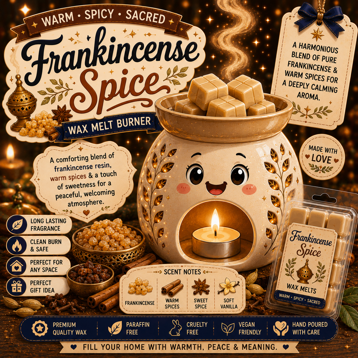 Frankincense and Spice Wax Melt