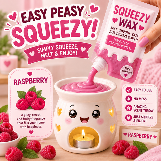 Raspberry Squeezy Wax