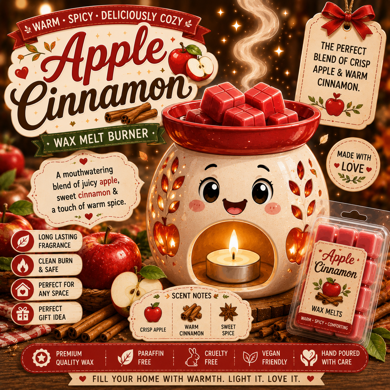 Apple Cinnamon Wax Melt
