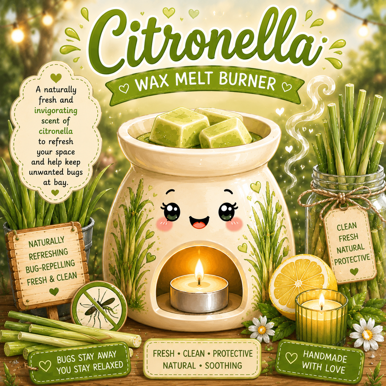 Citronella Essential Oil Wax Melt