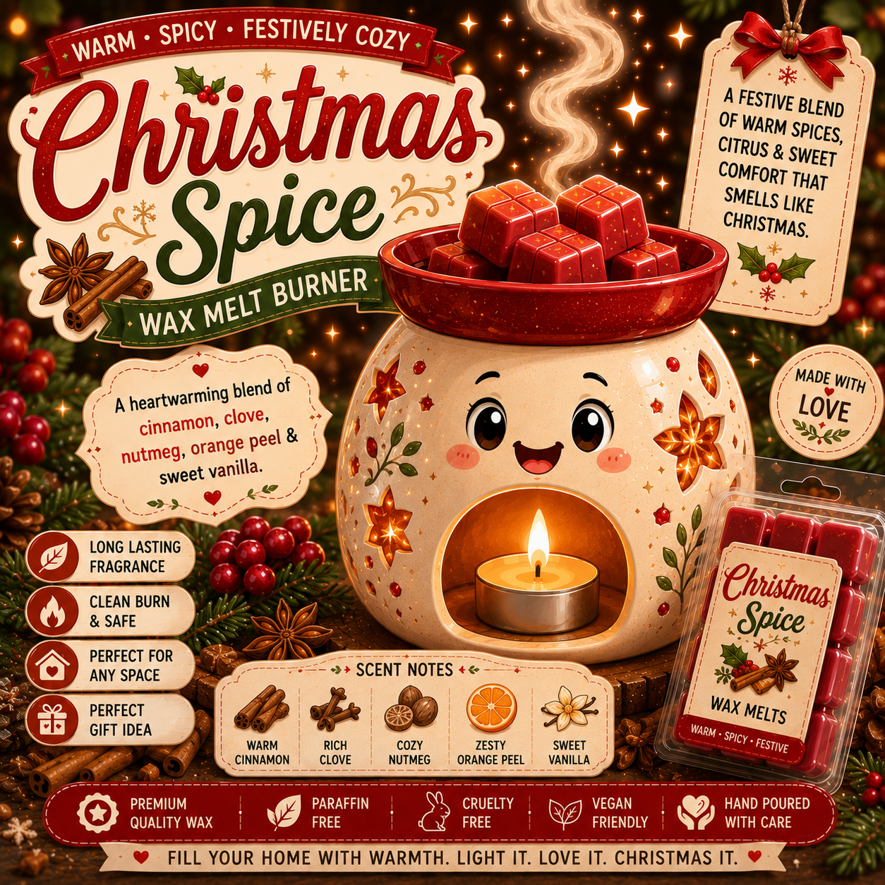 Christmas Spice Wax Melt