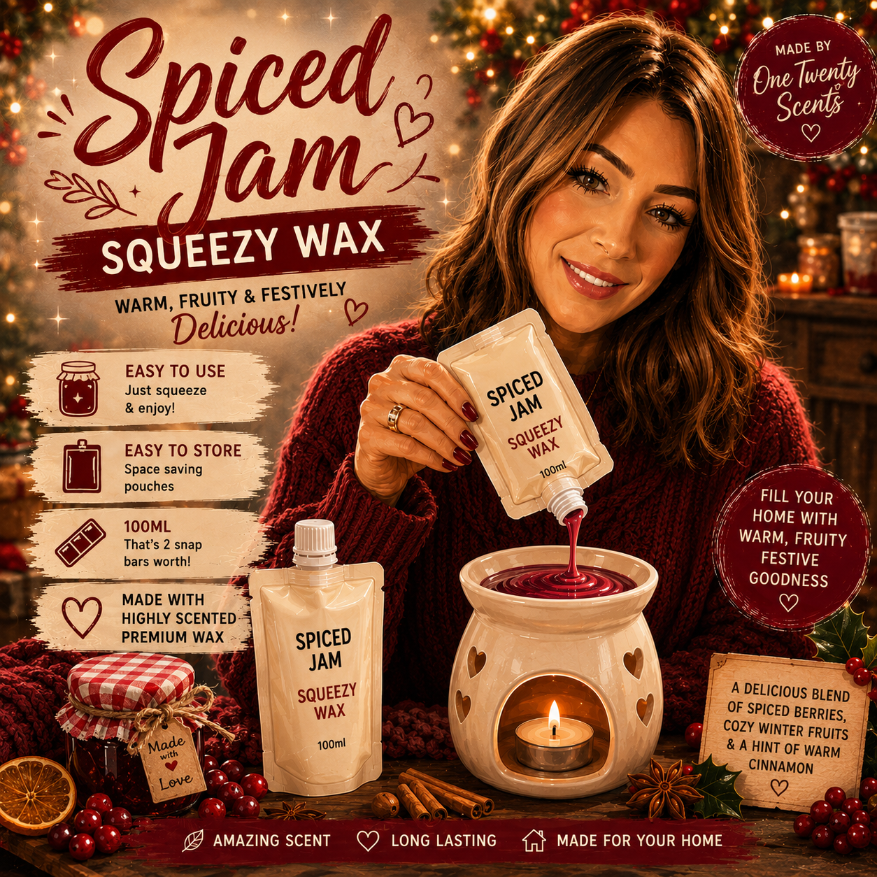 Spiced Jam Squeezy Wax
