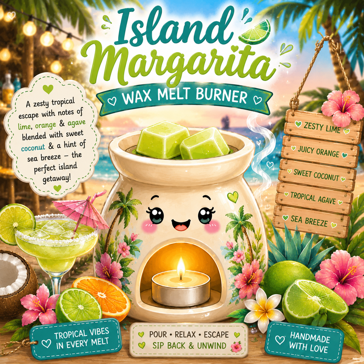 Island Margarita Wax Melt