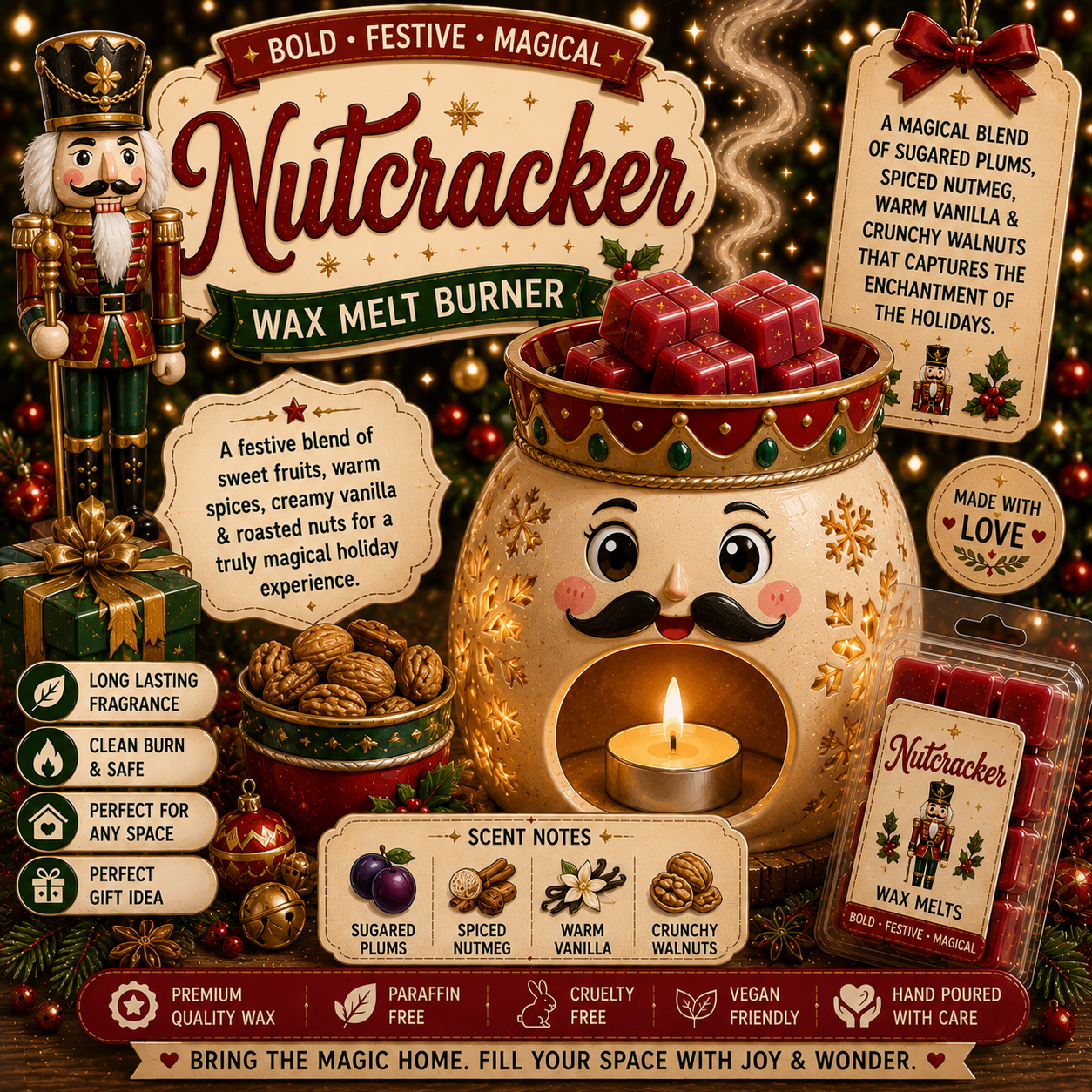 Nutcracker Wax Melt