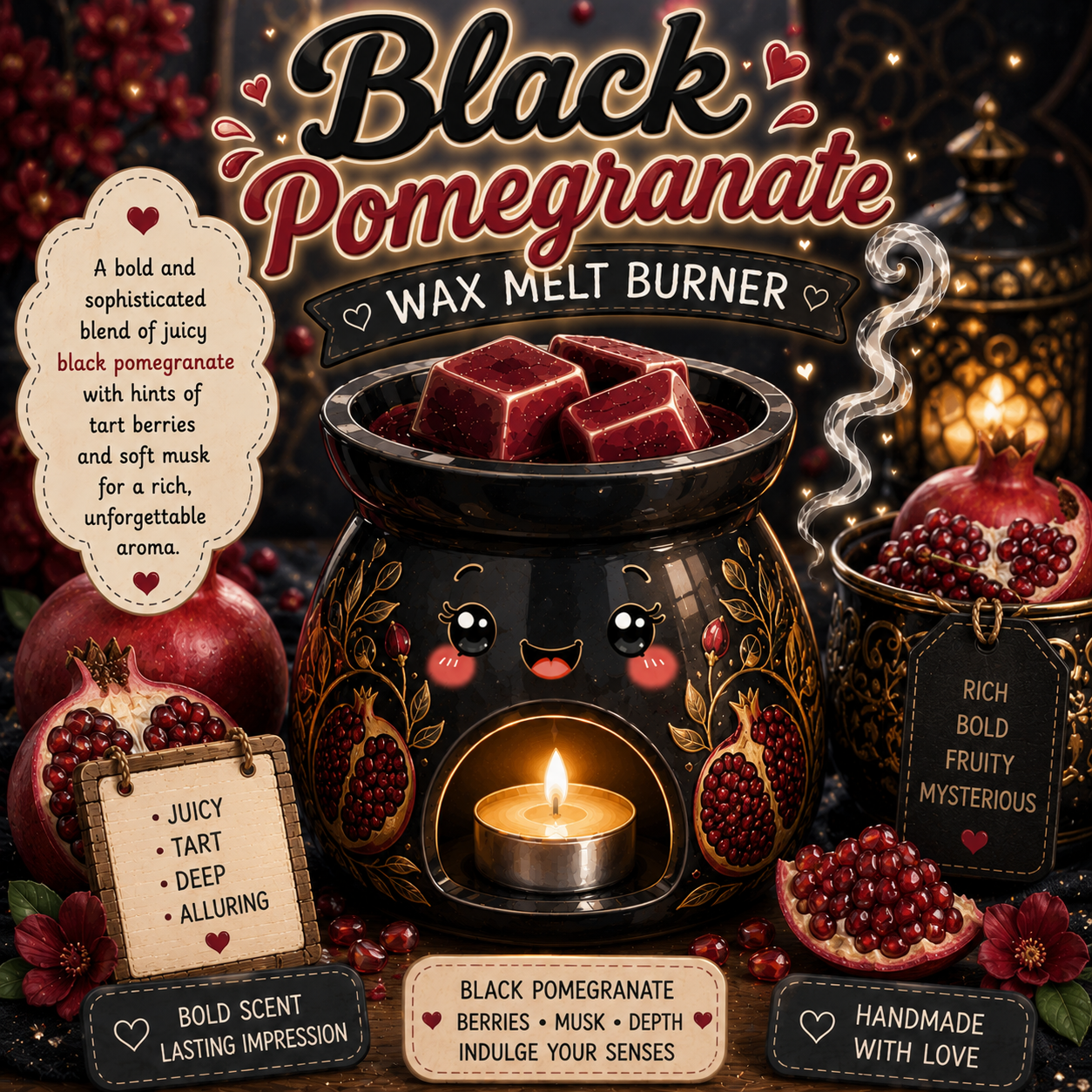 Black Pomegranate Wax Melt