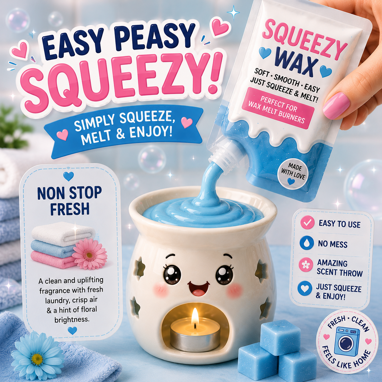 Non Stop Fresh Squeezy Wax